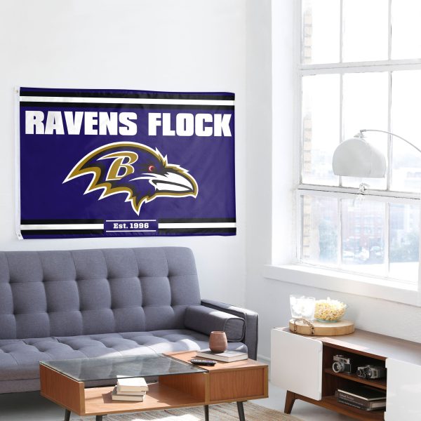 Baltimore Ravens NFL Horizontal Slogan Flag Supply - Image 4