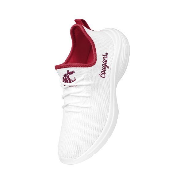 Washington State Cougars NCAA Womens Midsole White Sneaker Cheap - Image 2