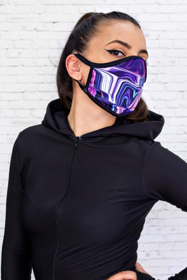 Purple Liquid Reusable Face Mask Discount - Image 2