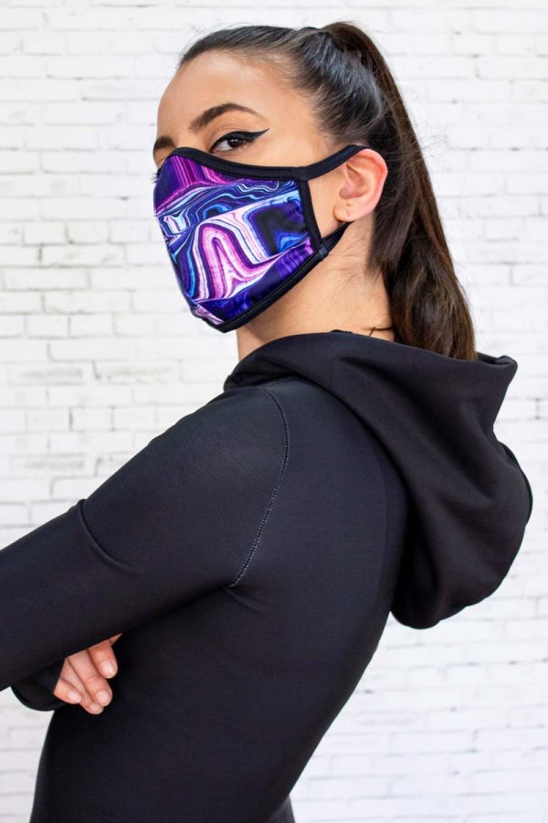 Purple Liquid Reusable Face Mask Discount - Image 3