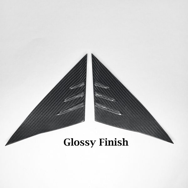 2020+ | Model Y A-Pillar Accent Overlays (1 Pair) - Real Molded Carbon Fiber on Sale - Image 3