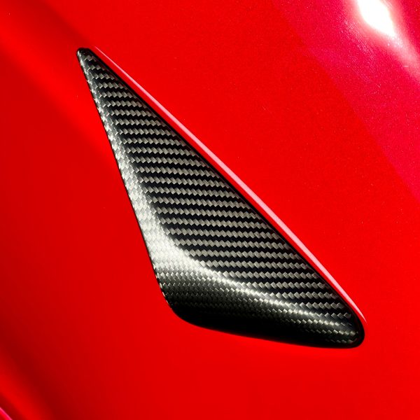 2021-2022 | Model S Top Half Style Turn Signal Overlays - Fits Hardware 3.0 - Real Dry Molded Carbon Fiber (1 Pair) Sale - Image 4