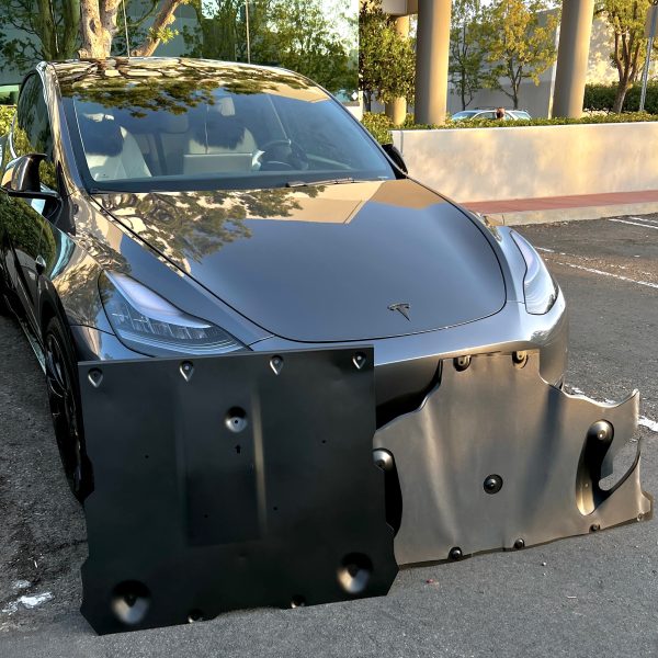 2020+ | Model Y Skid Plates - Hydro-formed Aluminum with Road Noise Reducing Urethane Supply - Image 3
